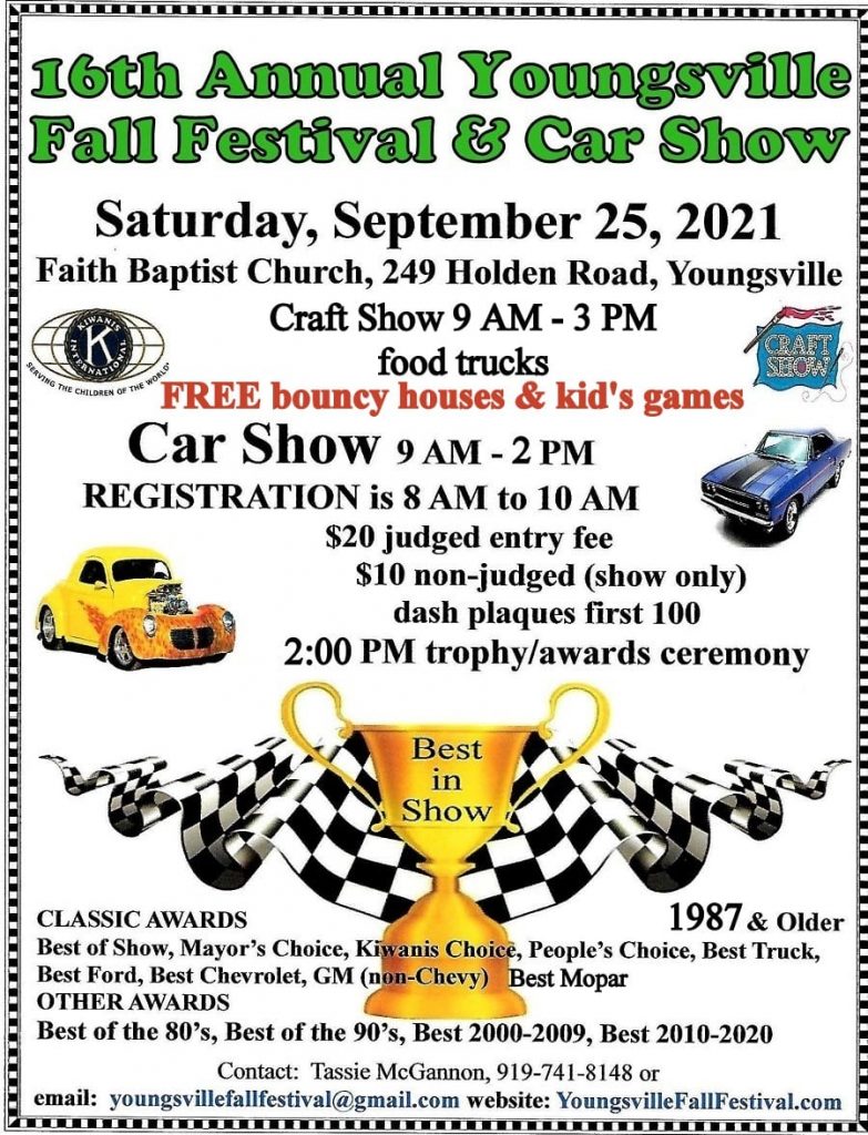 16th Annual Youngsville Car Show Piedmont Chevy Club