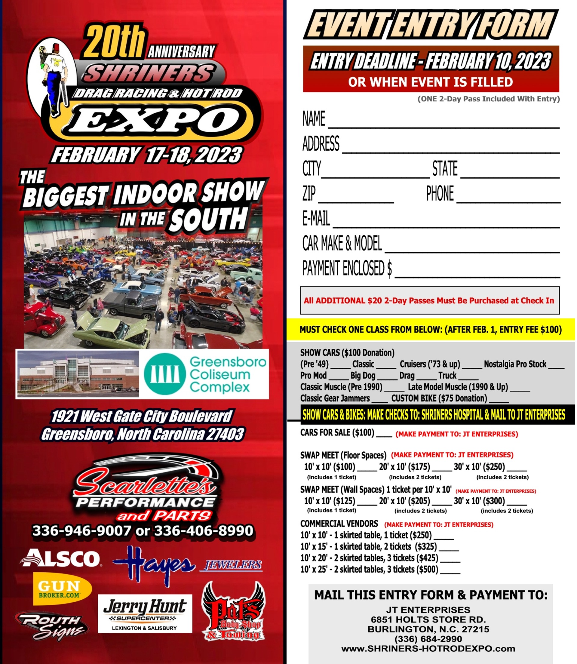 Shriners Drag Racing & Hot Rod Expo Piedmont Chevy Club